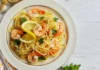 spaghettis crevettes, ail et citron