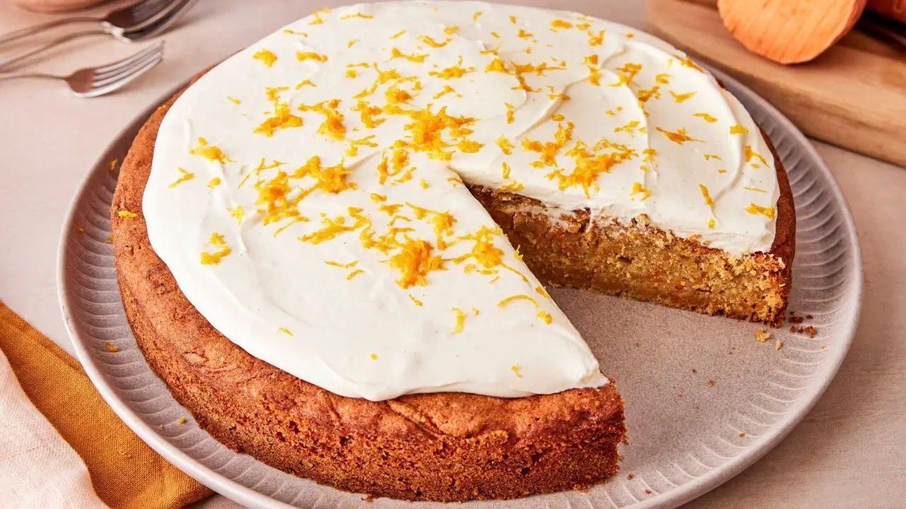 Gâteau patate douce & orange