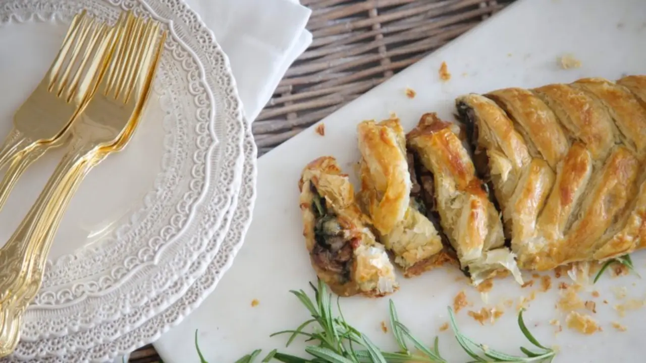 tresse feuilletée aux épinards