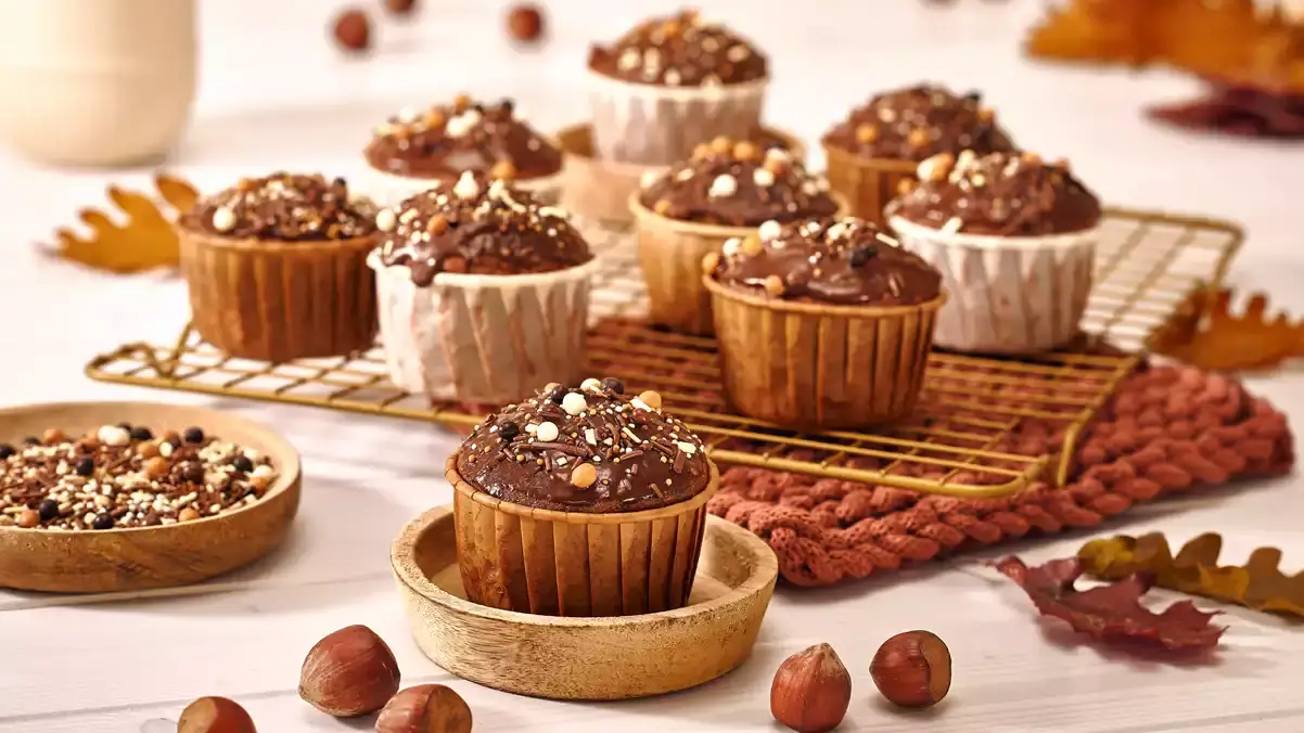 Petits moelleux chocolat‑noisette