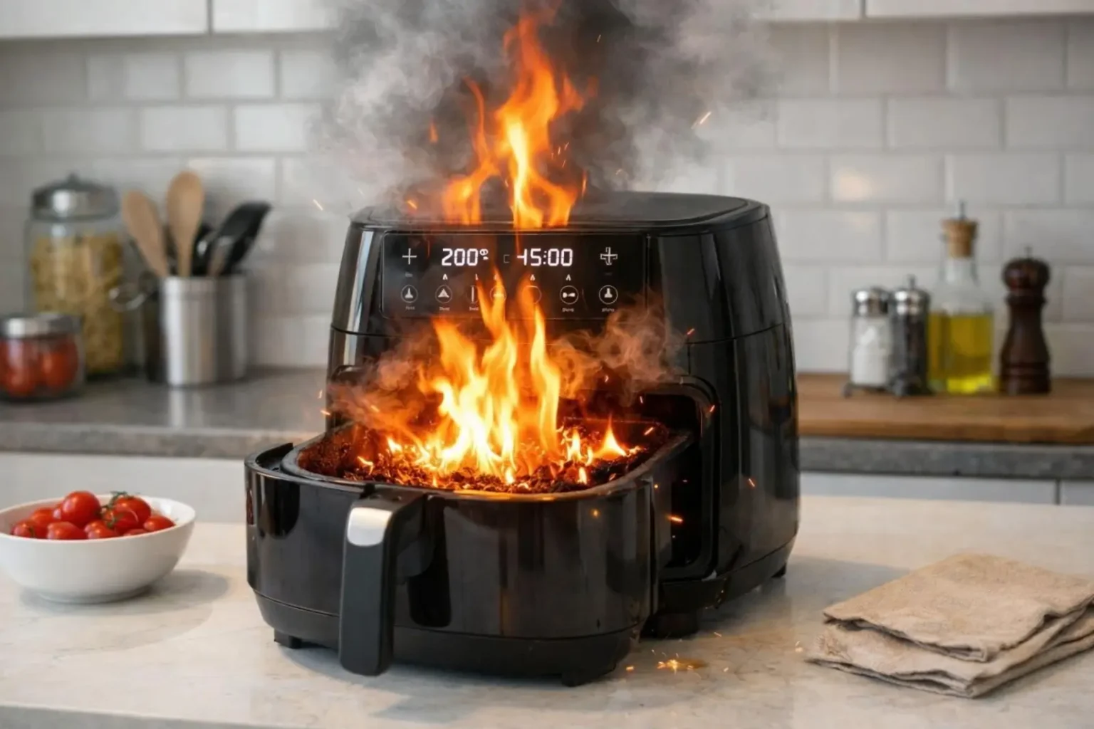 Air fryer erreur papier cuisson