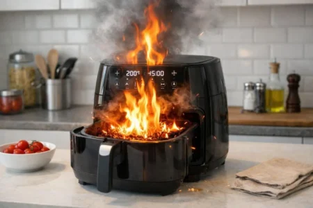 Air fryer : cette erreur avec le papier cuisson peut provoquer fumée et surchauffe Air fryer erreur papier cuisson
