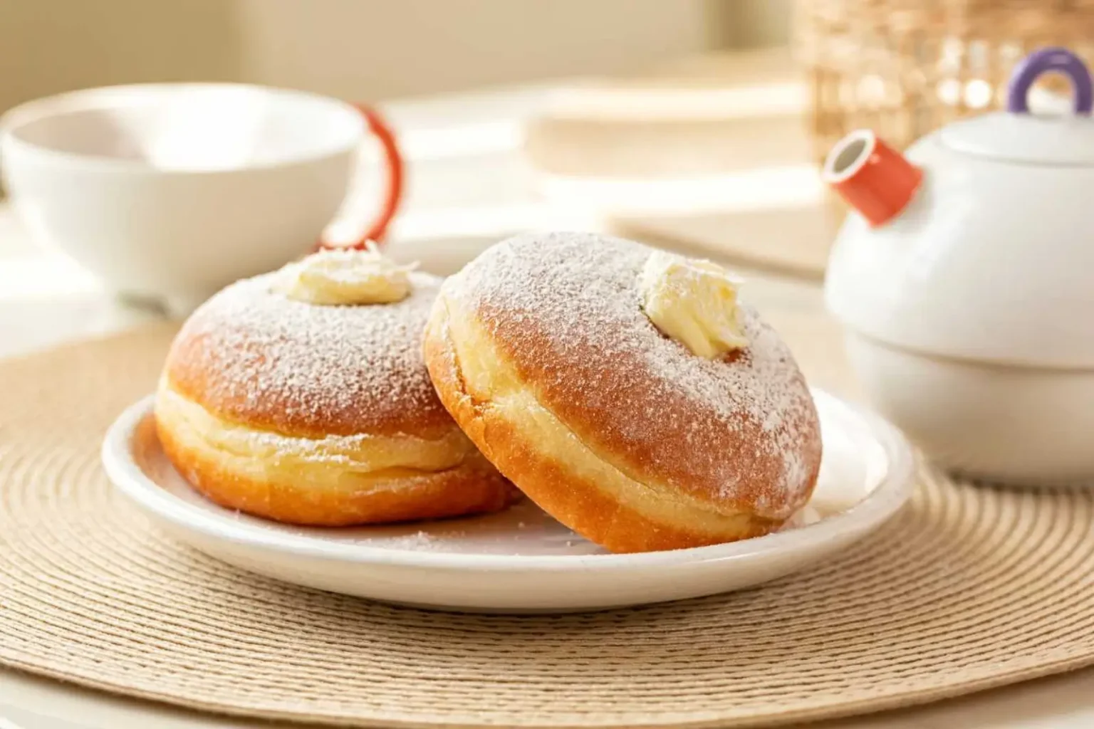 Bomboloni véganes à levée naturelle