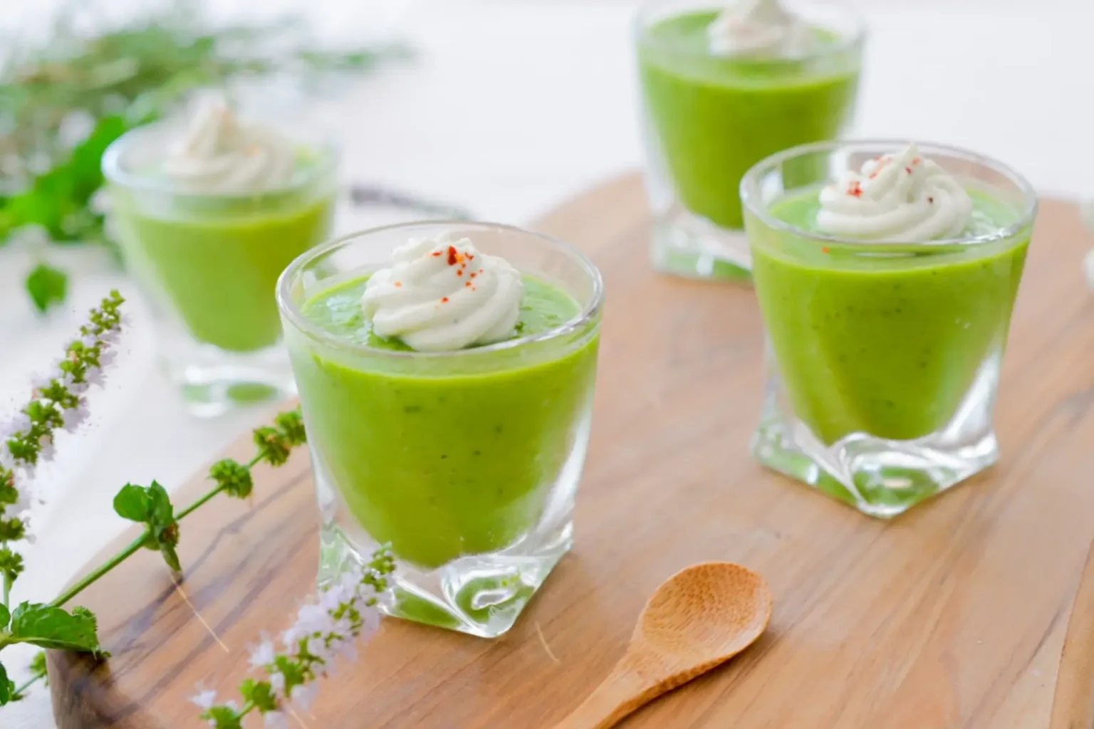 Cappuccino de petits pois : l’entrée chic et ultra facile prête en 30 minutes Cappuccino de petits pois