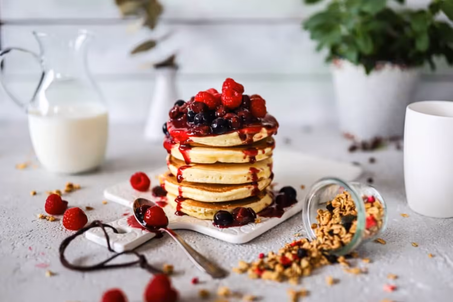 Pancakes américains gonflés et fondants : le secret d’un brunch réussi Crêpes américaines moelleuses