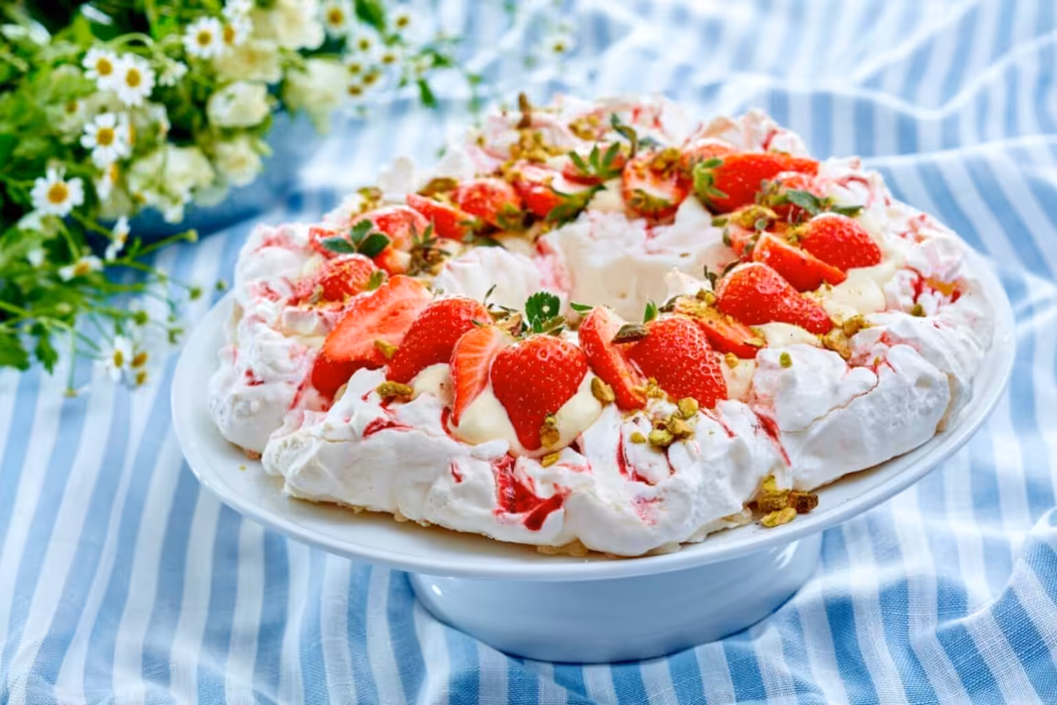 pavlova aux fraises