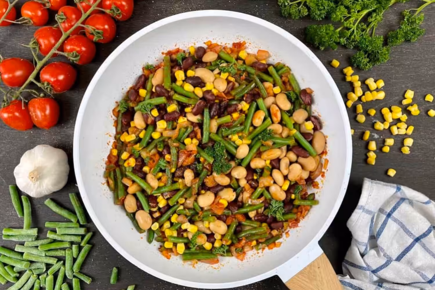 Poêlée de haricots aux épices