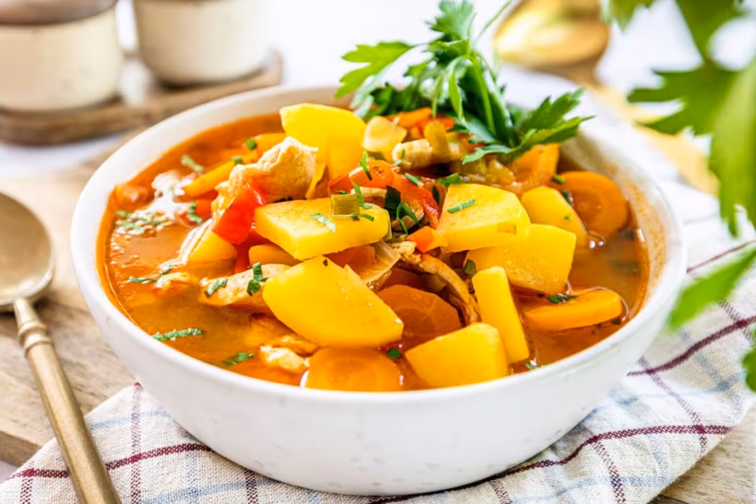 Ragoût de poulet aux légumes