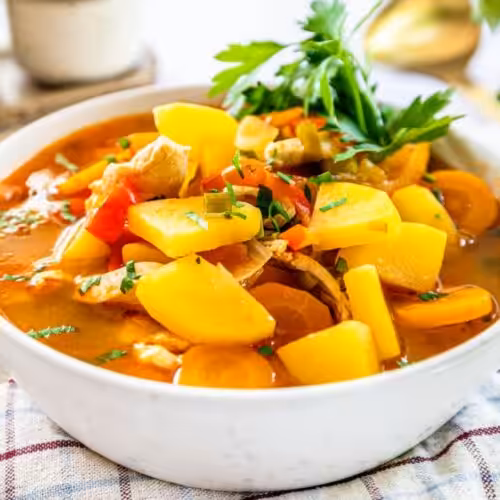 Ragoût de poulet aux légumes