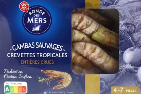 Rappel de gambas chez Leclerc