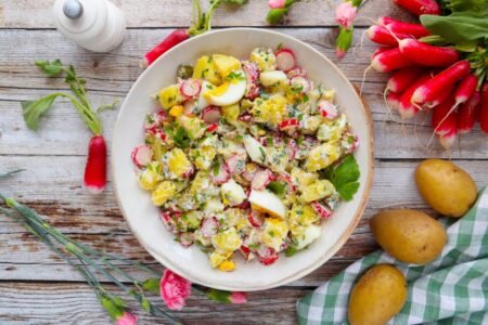 Salade de pommes de terre aux radis