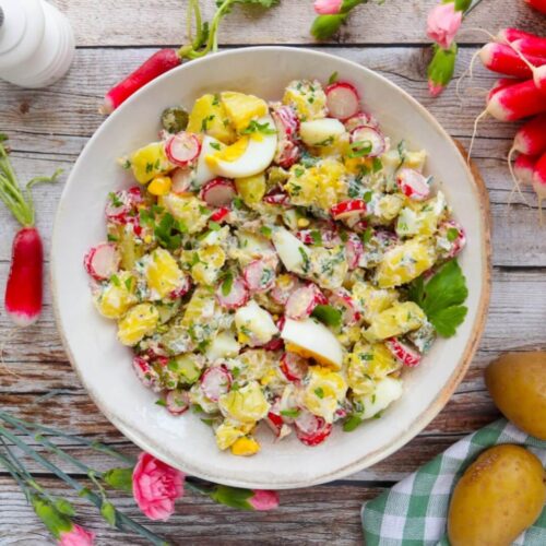 Salade de pommes de terre aux radis