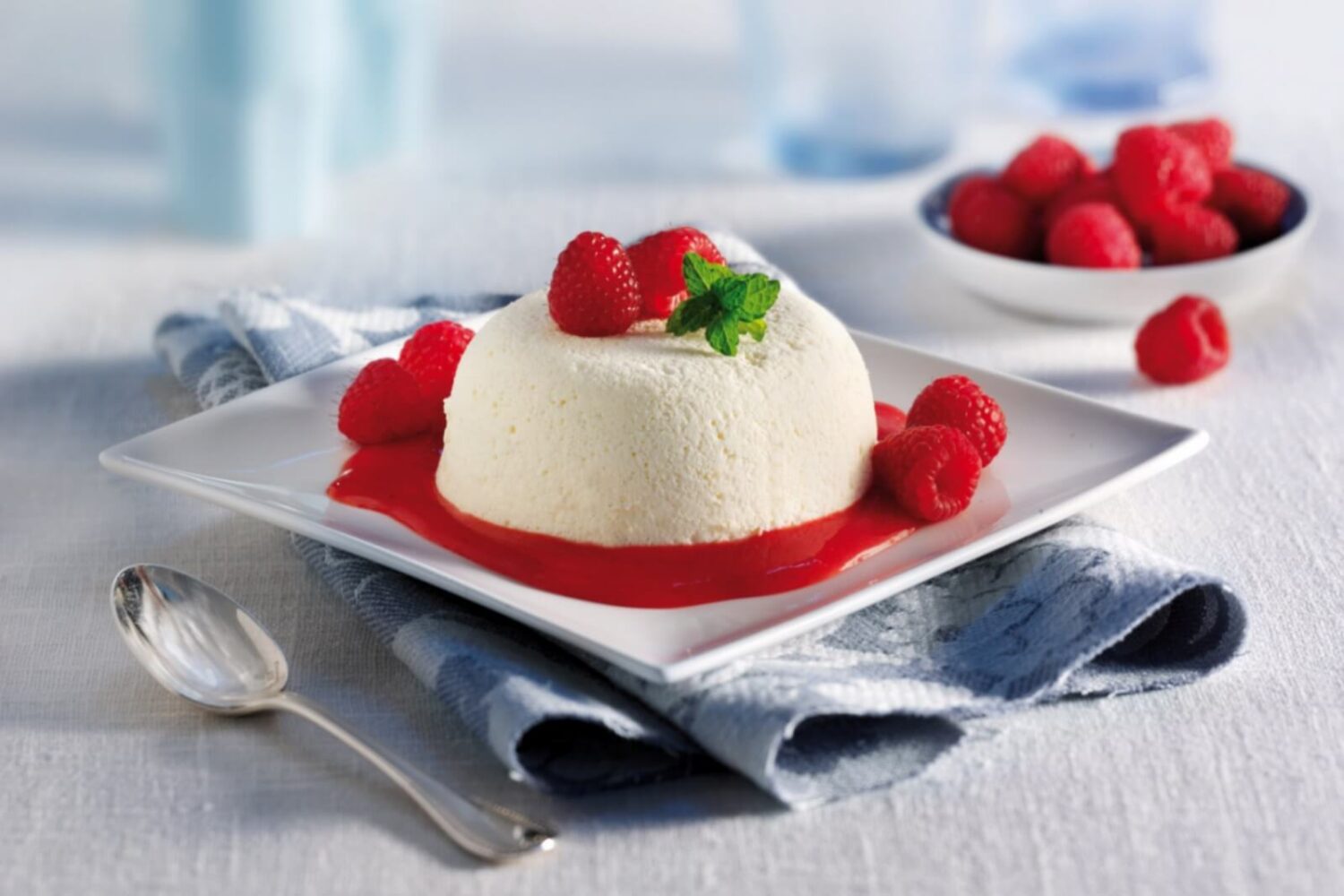 Bavarois aux fraises