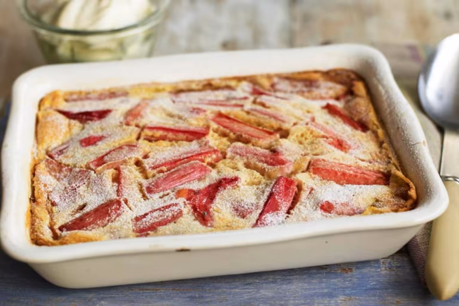 Clafoutis à la rhubarbe