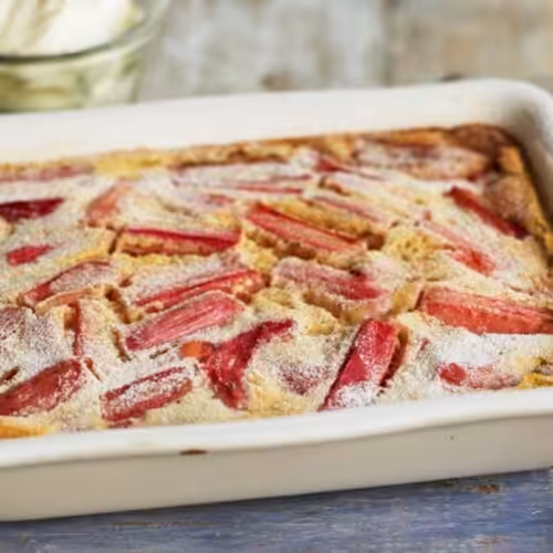 Clafoutis à la rhubarbe