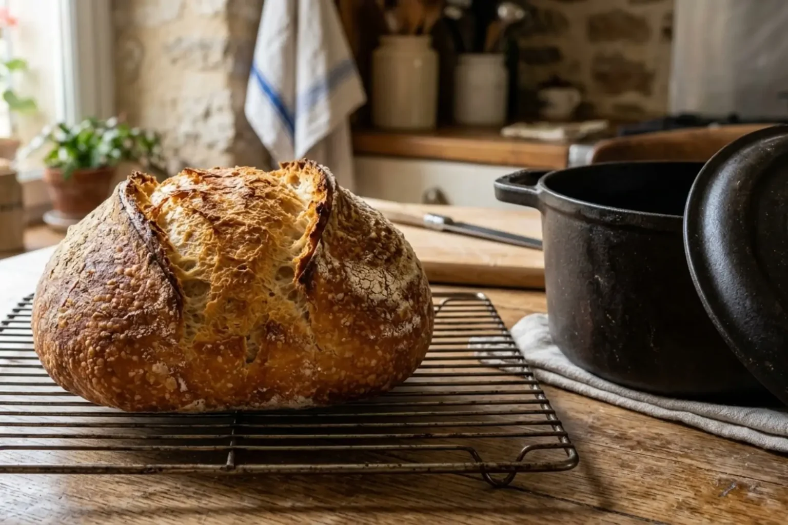 L’ustensile caché dans votre cuisine qui fait un pain maison bluffant pain maison en cocotte