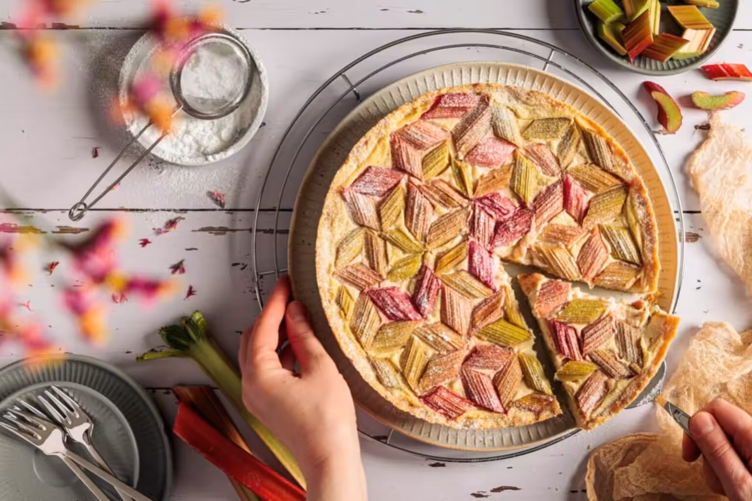 tarte à la rhubarbe