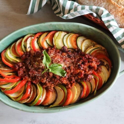 Couronne de légumes à la bolognaise