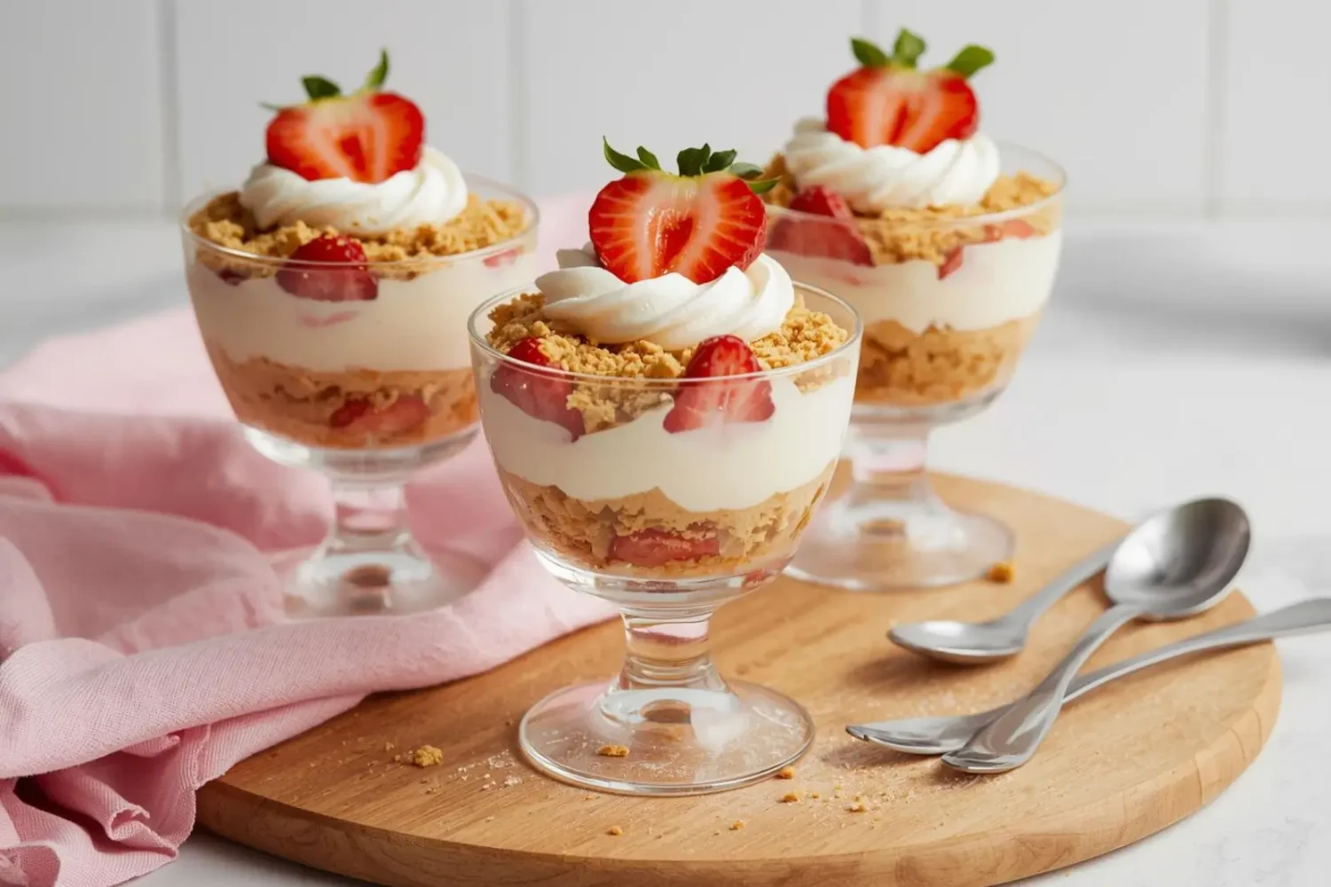 Dessert express sans four - biscuits, yaourt grec et confiture