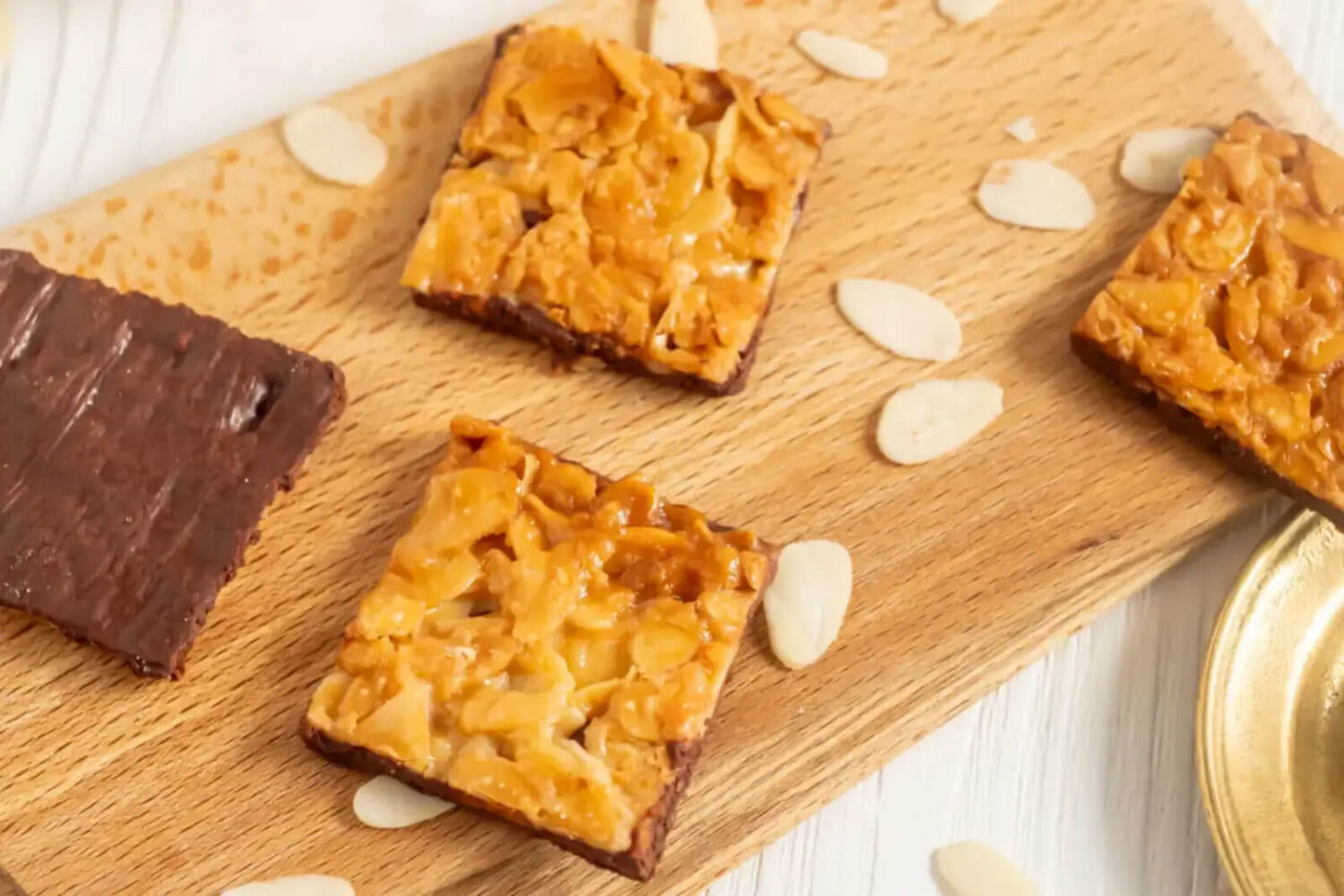 Florentins aux amandes et chocolat noir