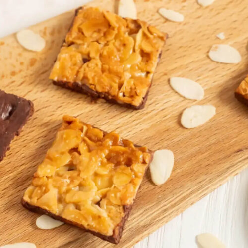 Florentins aux amandes et chocolat noir