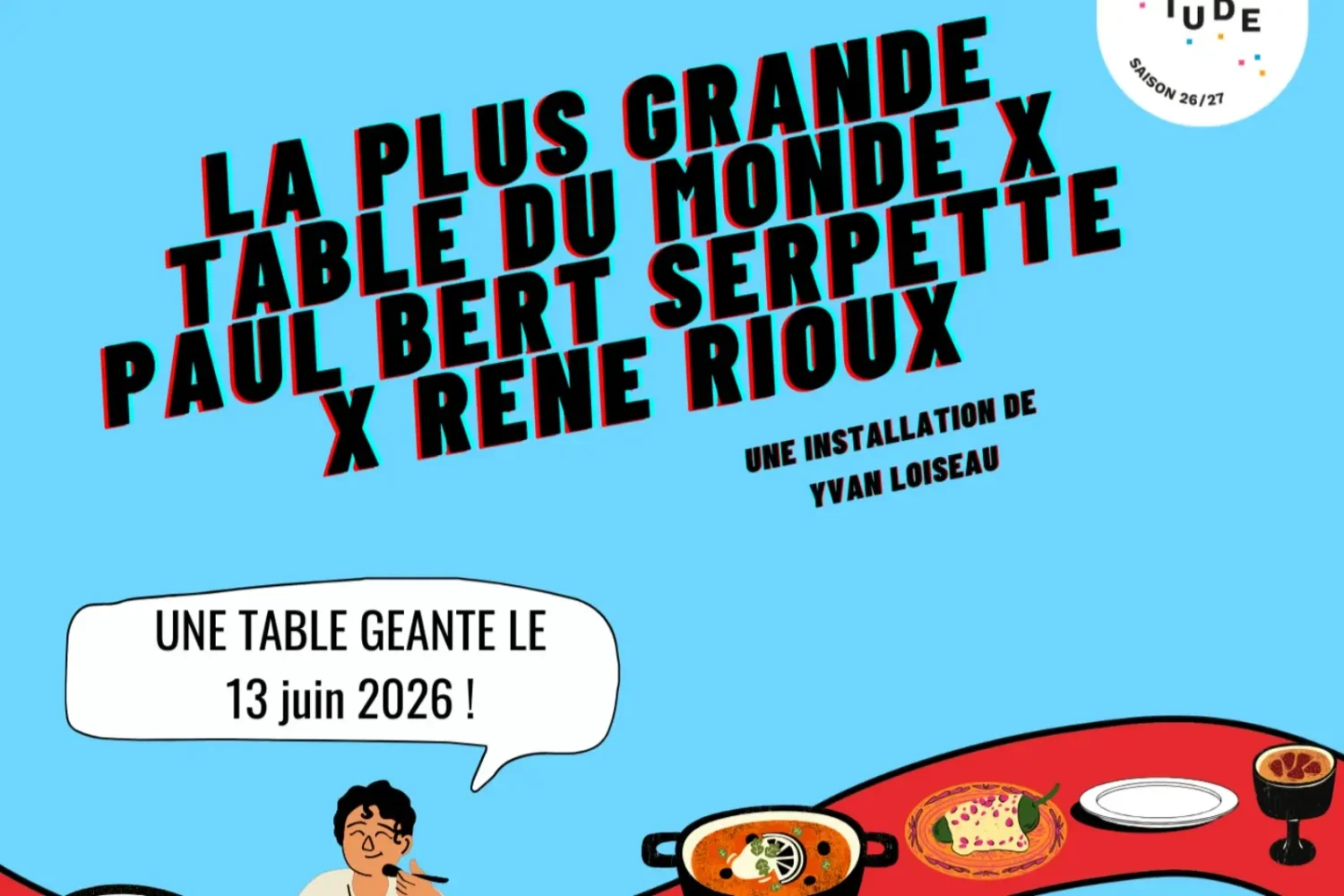 Événement gastronomique 2026 : La plus grande table du monde revient ce 13 juin au cœur de Saint-Ouen en France ! La plus grande table du monde