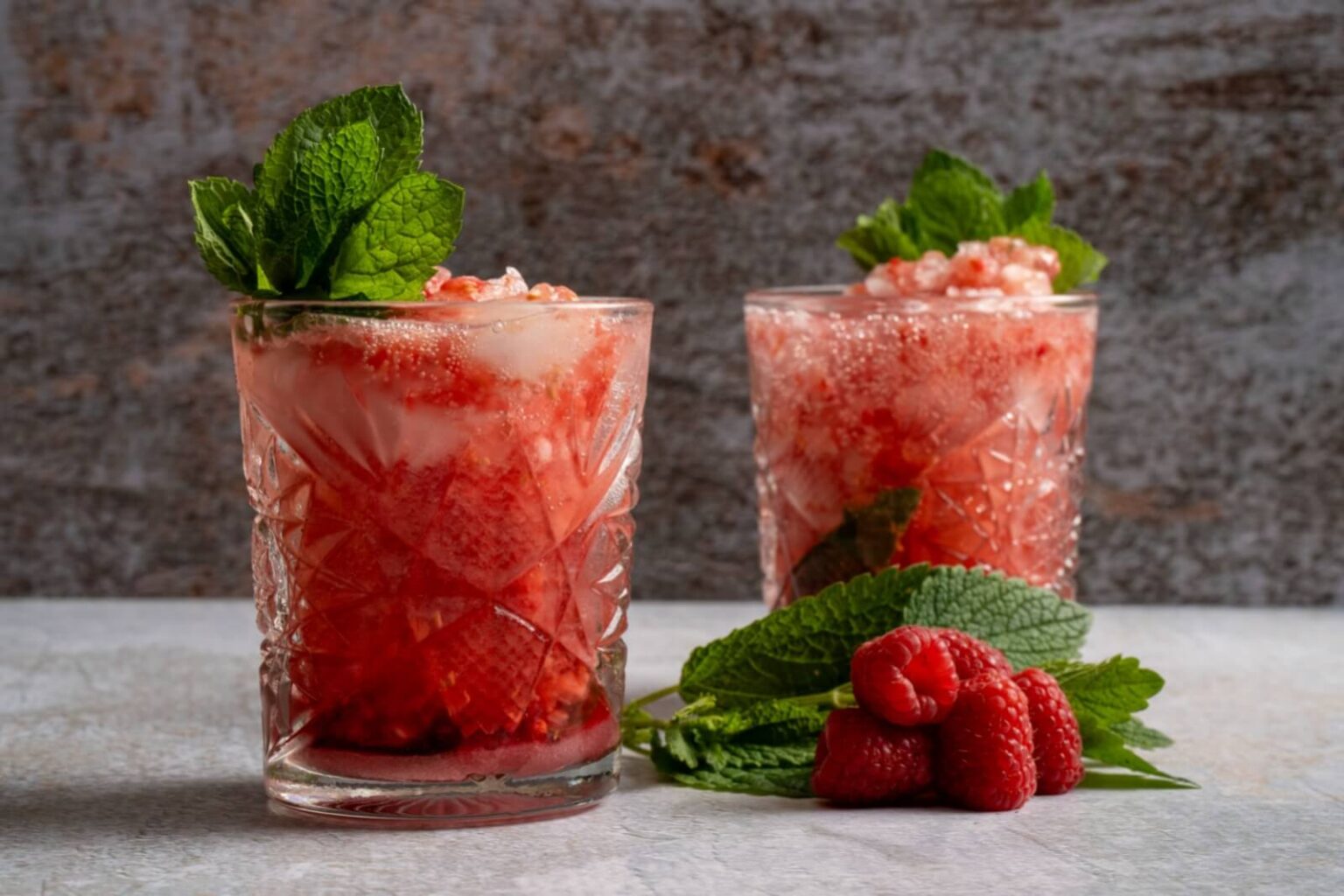 Mojito framboise maison