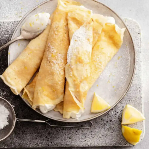 Omelettes à la crème de ricotta au citron