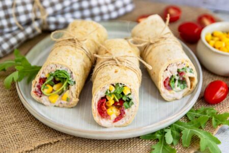 Wraps au thon : le repas frais, complet et prêt en 10 minutes Wraps au thon