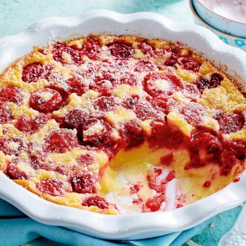 clafoutis aux framboises
