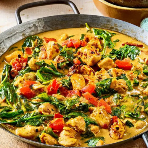 curry de dinde à la poêle