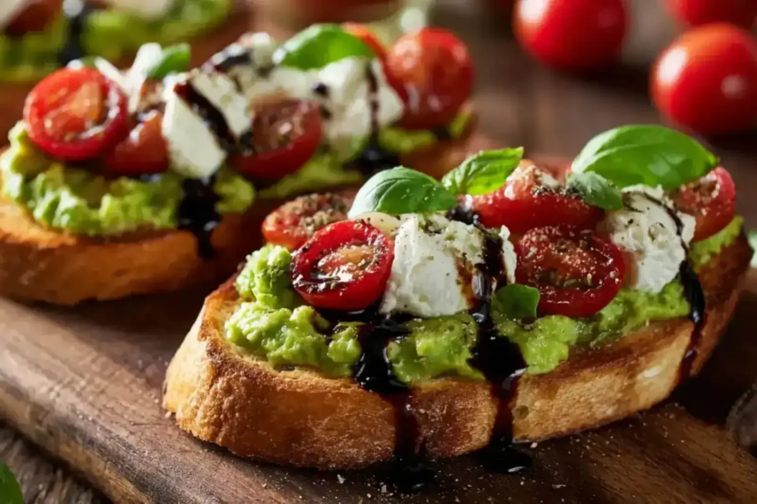 Bruschettas à l’avocat, burrata et tomates cerises : la recette fraîche prête en 15 minutes Bruschettas à l'avocat, burrata et tomates cerises