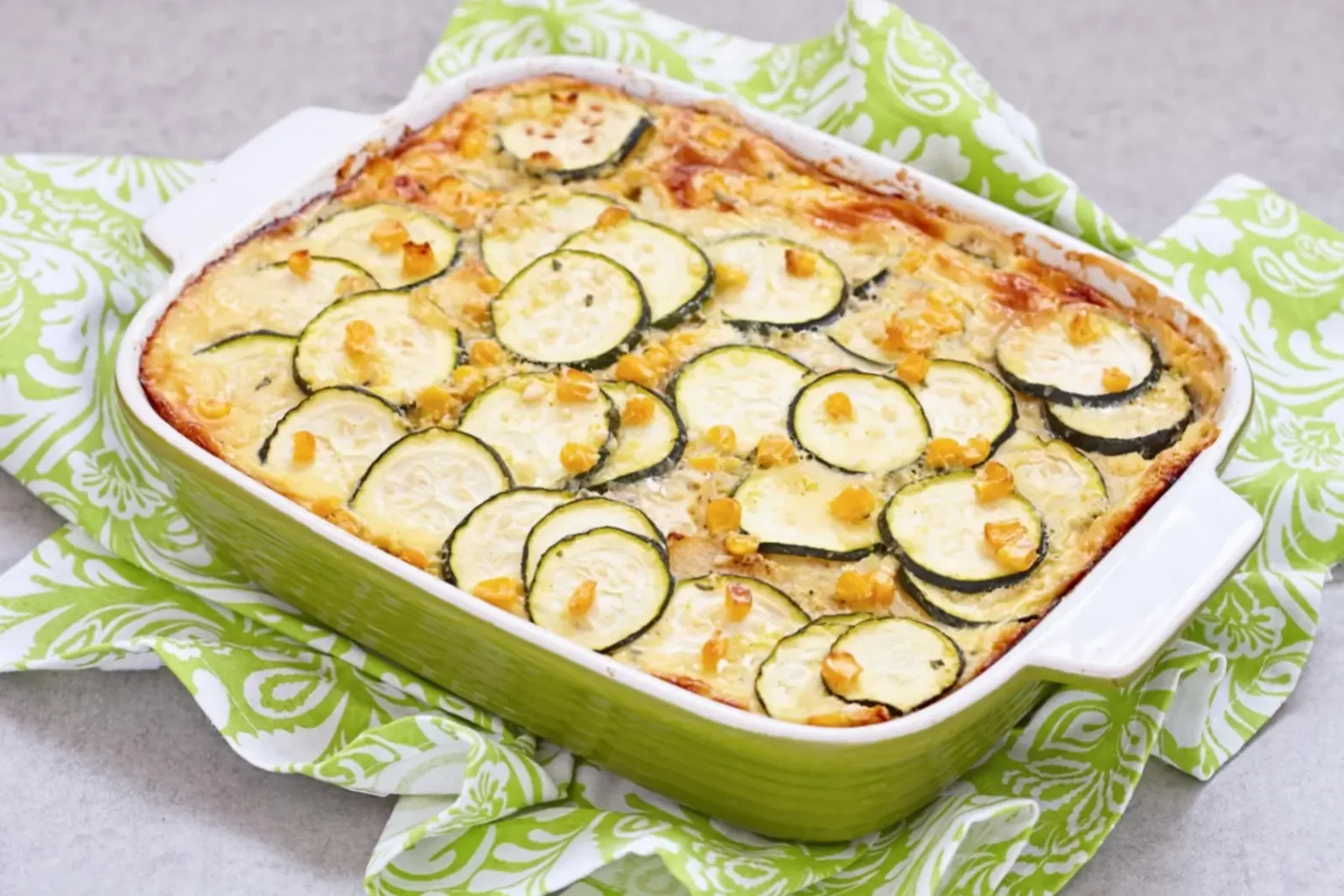 Clafoutis salé aux courgettes