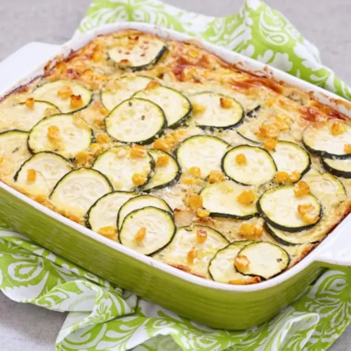 Clafoutis salé aux courgettes
