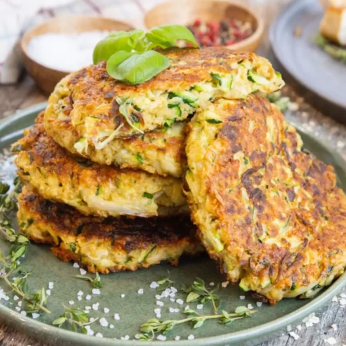 Galettes de courgettes aux flocons d'avoine