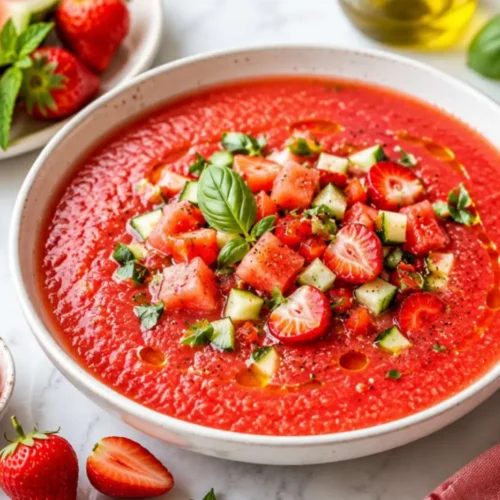 Gaspacho fraise pastèque