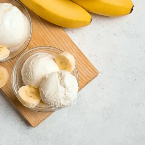 Glace à la banane crémeuse