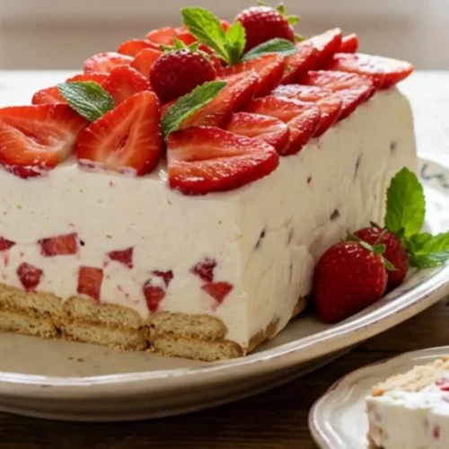 Mattonella au yaourt et aux fraises