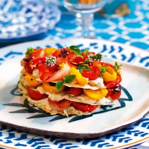 Mille-feuille de pain carasau