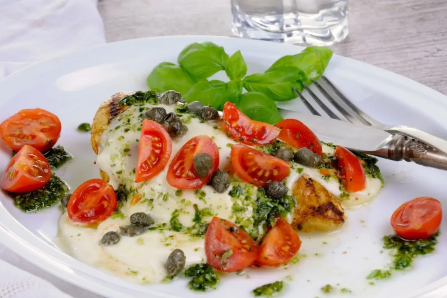 Poulet à la mozzarella