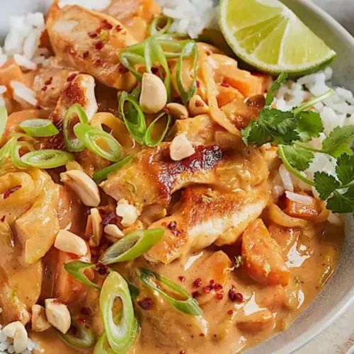 Poulet à la sauce cacahuète