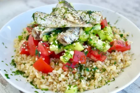 Salade de boulgour aux sardines