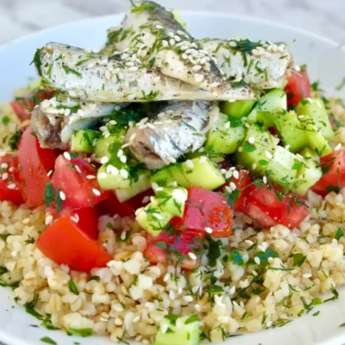 Salade de boulgour aux sardines