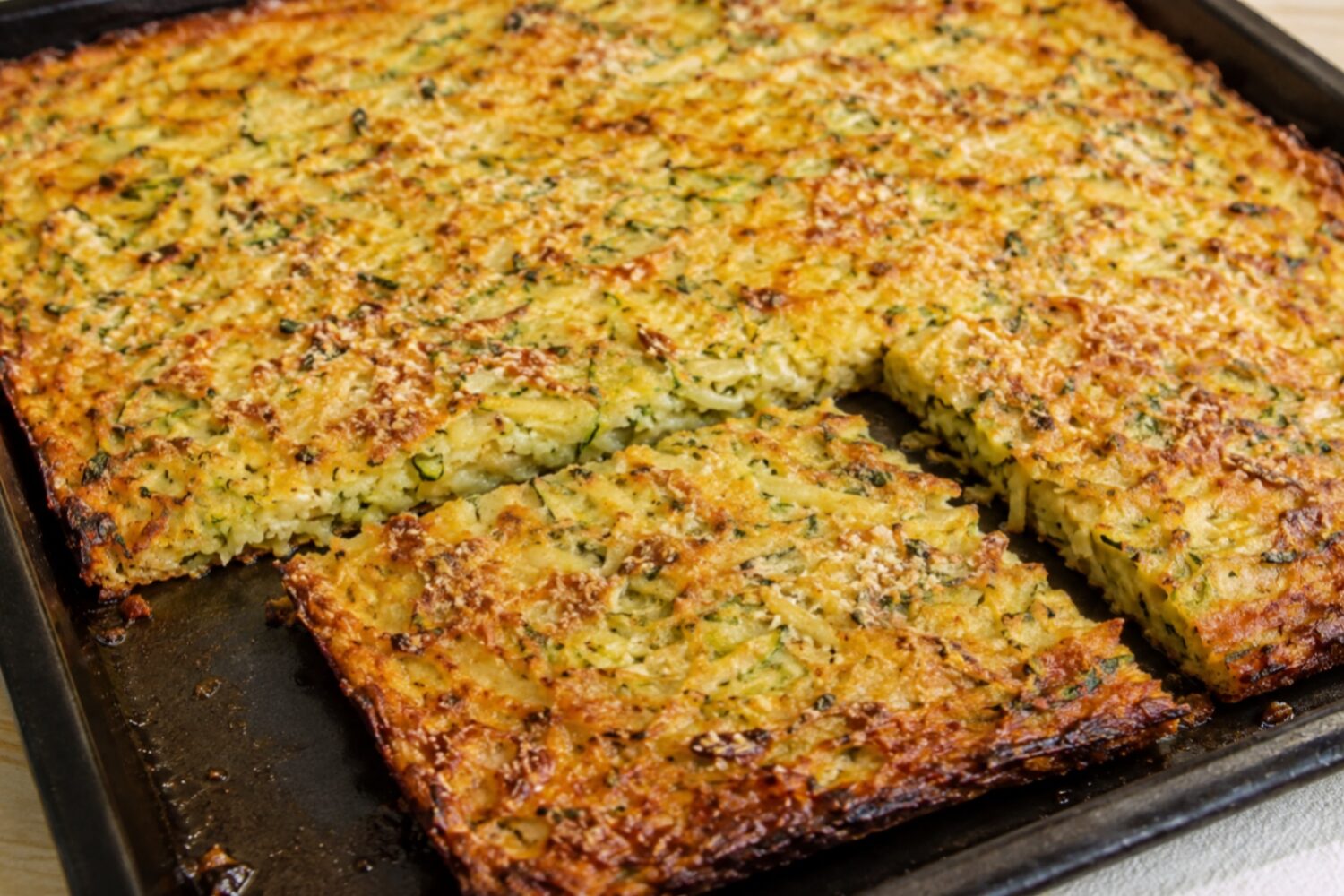 Scarpaccia de courgettes et pommes de terre : la recette toscane ultra croustillante Scarpaccia de courgettes et pommes de terre