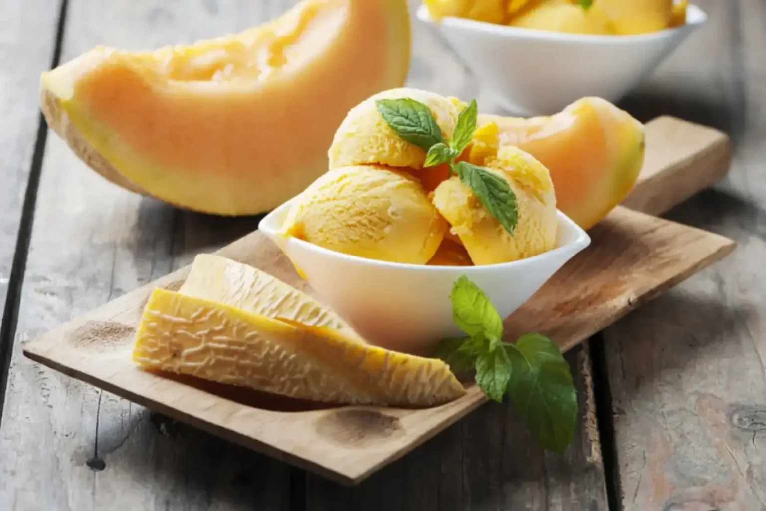 Sorbet au melon et à la menthe : le dessert glacé ultra frais qui sauve les journées d’été sorbet au melon et à la menthe