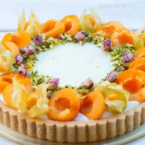 Tarte aux abricots et à la crème