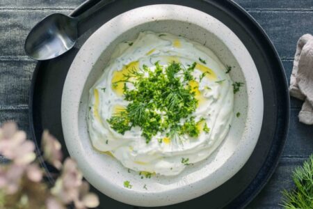 Trempette à la ricotta et aux herbes