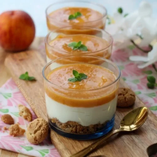 Verrines mousse à la pêche