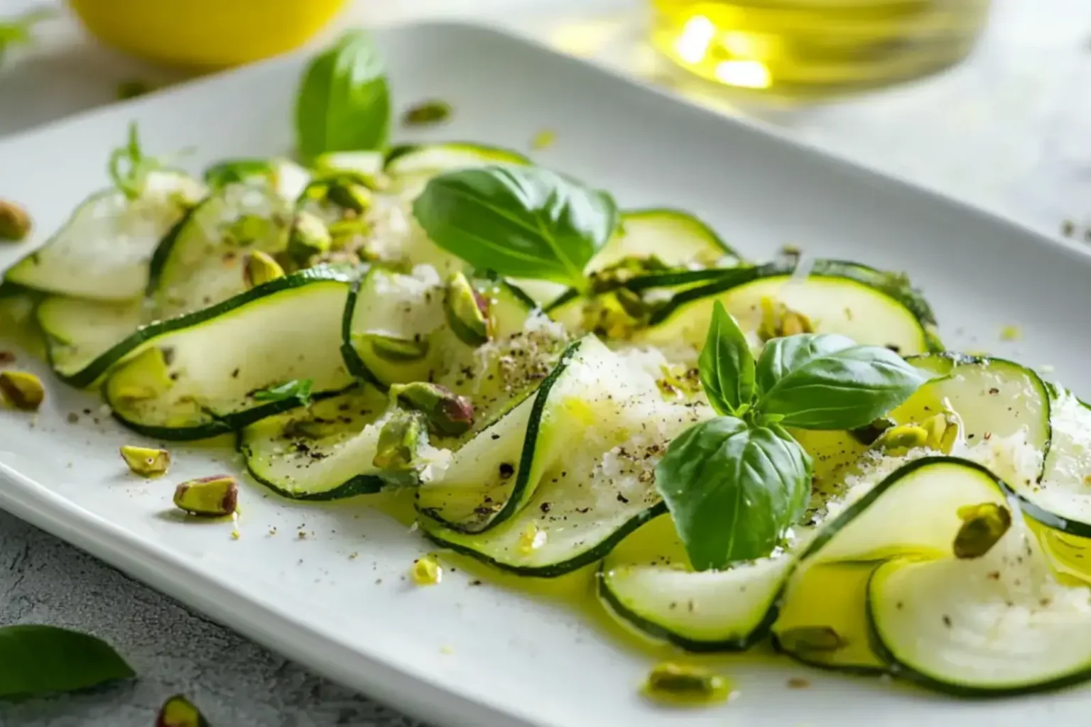 carpaccio de courgettes