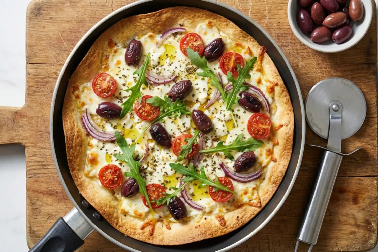 Pizza tortilla à la poêle